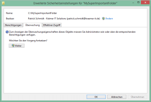 Verzeichnisgzugriff - Überwachung 1