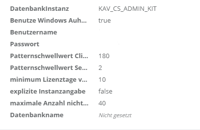 Monitoring Kaspersky - Einstellungen Gesundheit