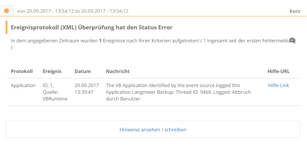 Langmeier Backup - EventSensor
