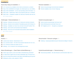 Knowlegde Base - Kategorien