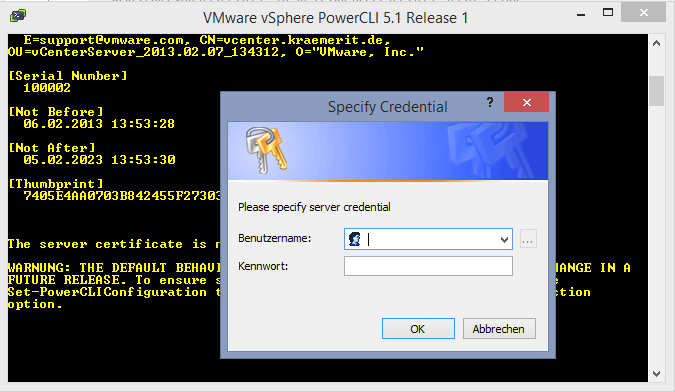 PowerCLI - ConnectVI2