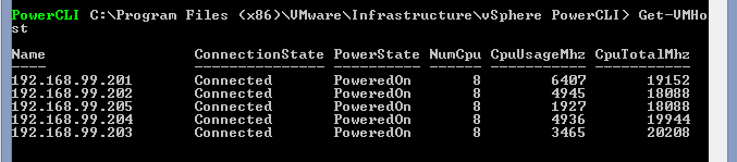 PowerCLI - GetVMHost