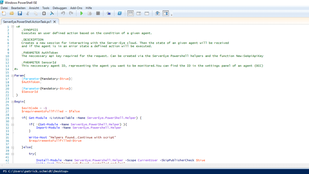 Automatisierung - PowerShell-ISE