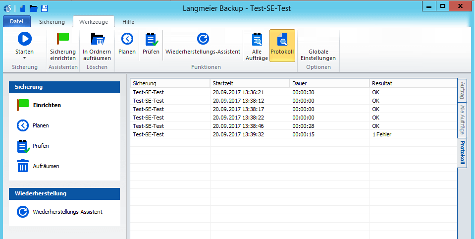 Langmeier Backup - Produkt