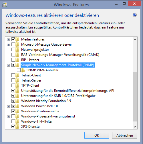 SNMP hinzufügen (PC)