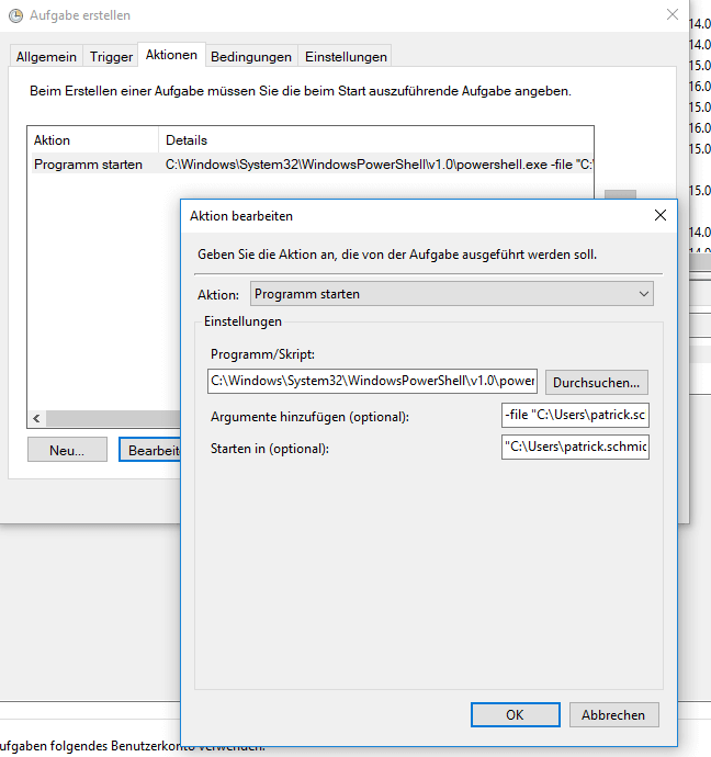 Automatisierung - Aufgabenplanung3