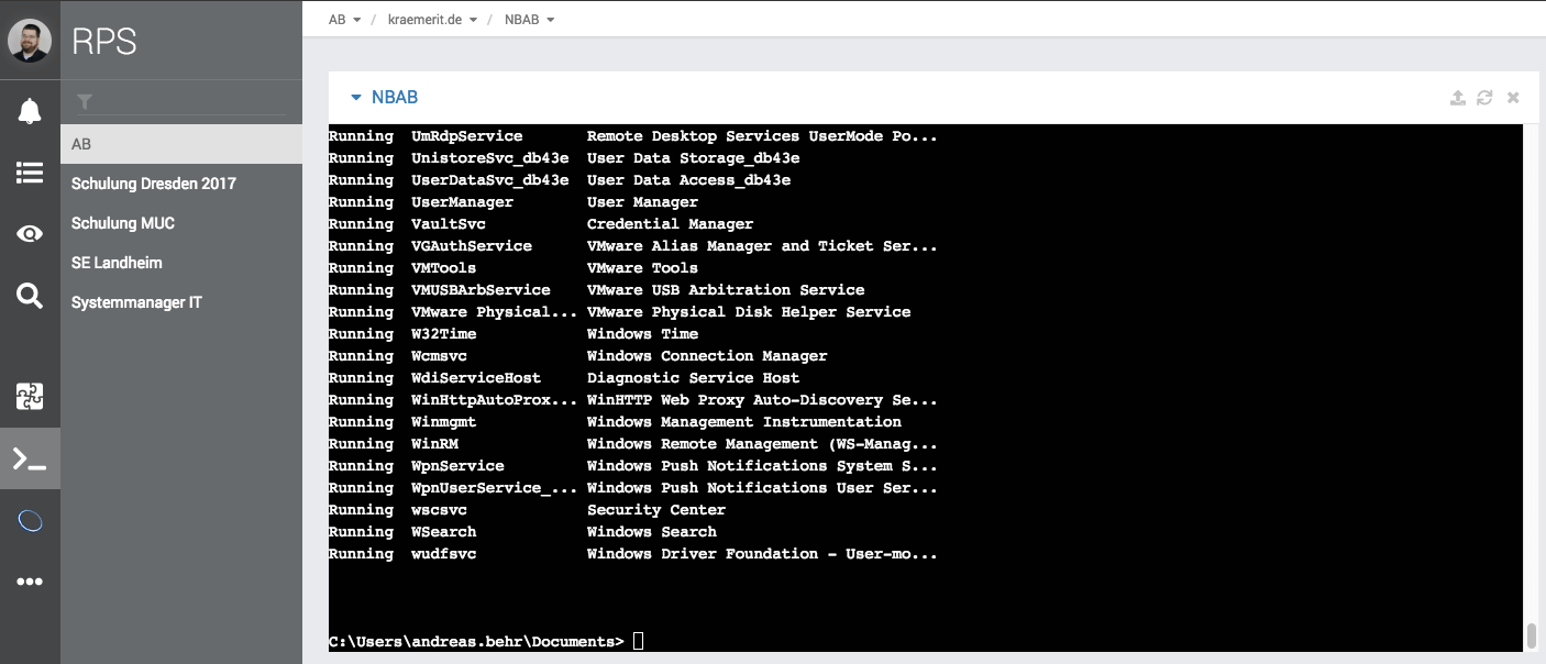 Bespiel Remote Powershell